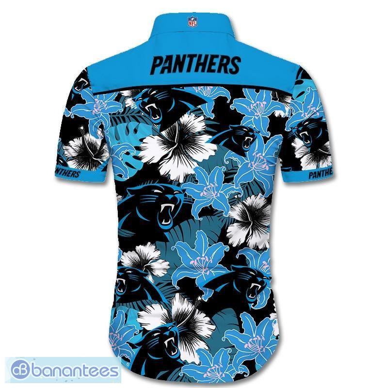 Carolina Panthers NFL Tropical Flower Hawaiian Shirt And Short