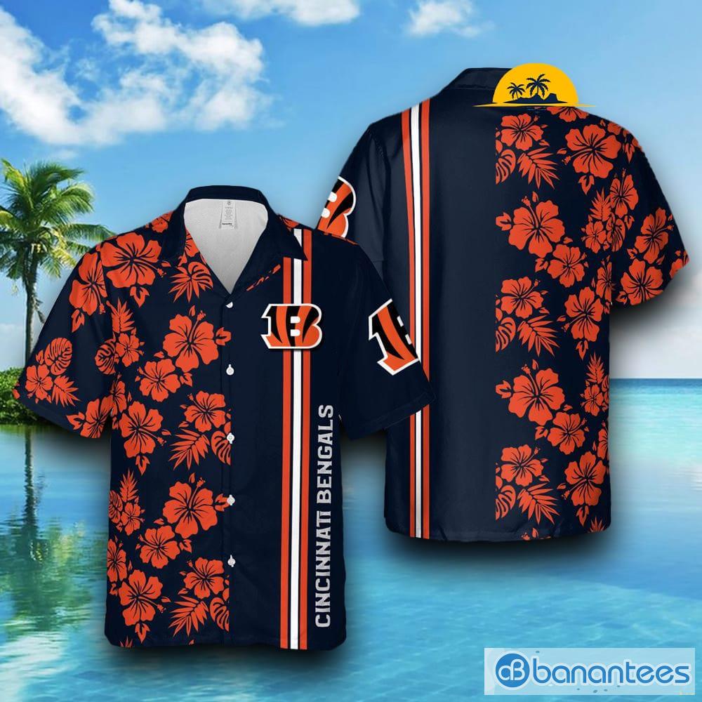 Cincinnati Bengals Orange coconut white Hawaiian shirt, short