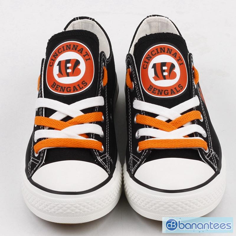 I Love The Cincinnati Bengals Womens Canvas Shoes