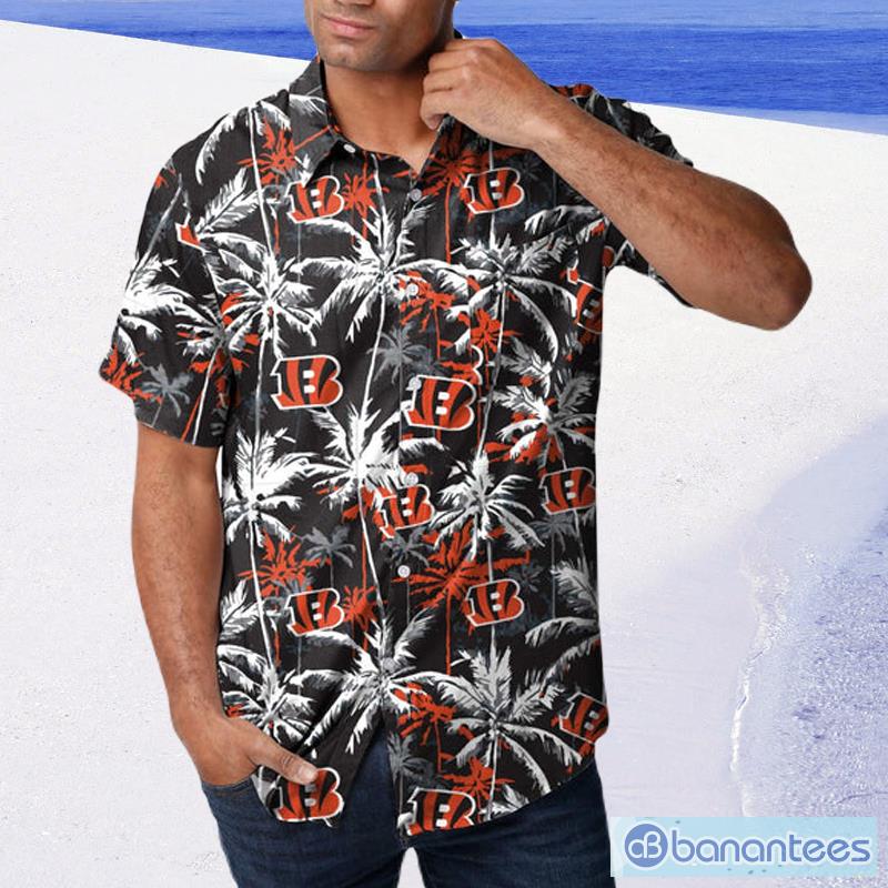 Cincinnati Bengals NFL Mens Floral Button Up Shirt