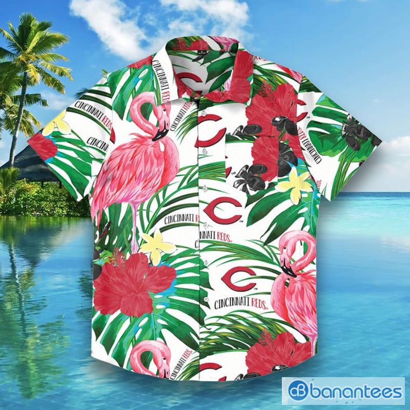 Cincinnati Bengals NFL Mens White Stripe Hawaiian Shirt - Banantees