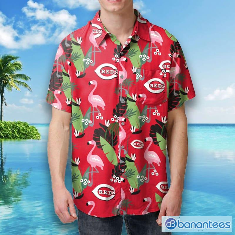 Cincinnati Reds MLB Mens Floral Hawaiian Shirt - Banantees