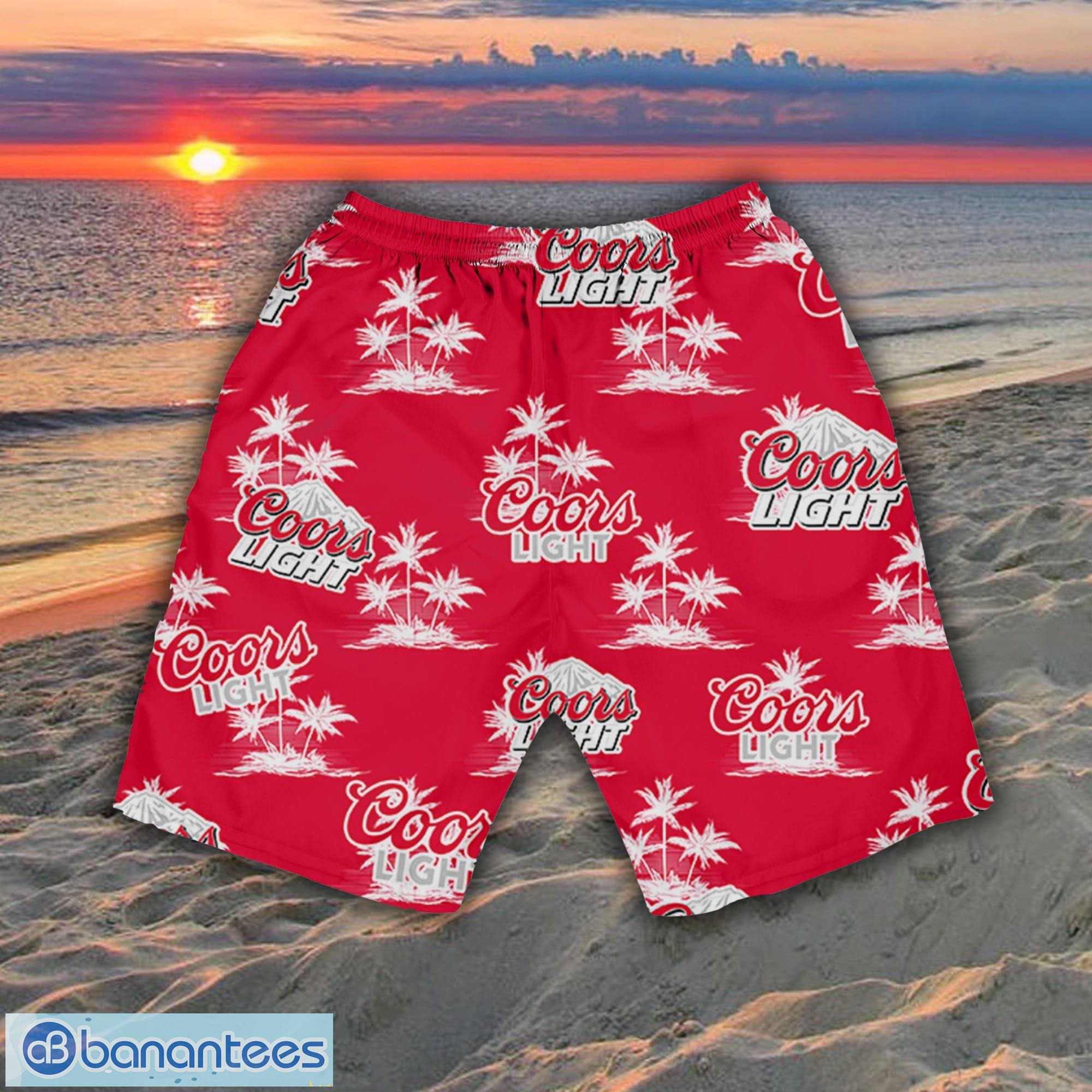 Coors Light Sea Island Pattern Hawaiian Shirt Summer Gift For Beer Lover