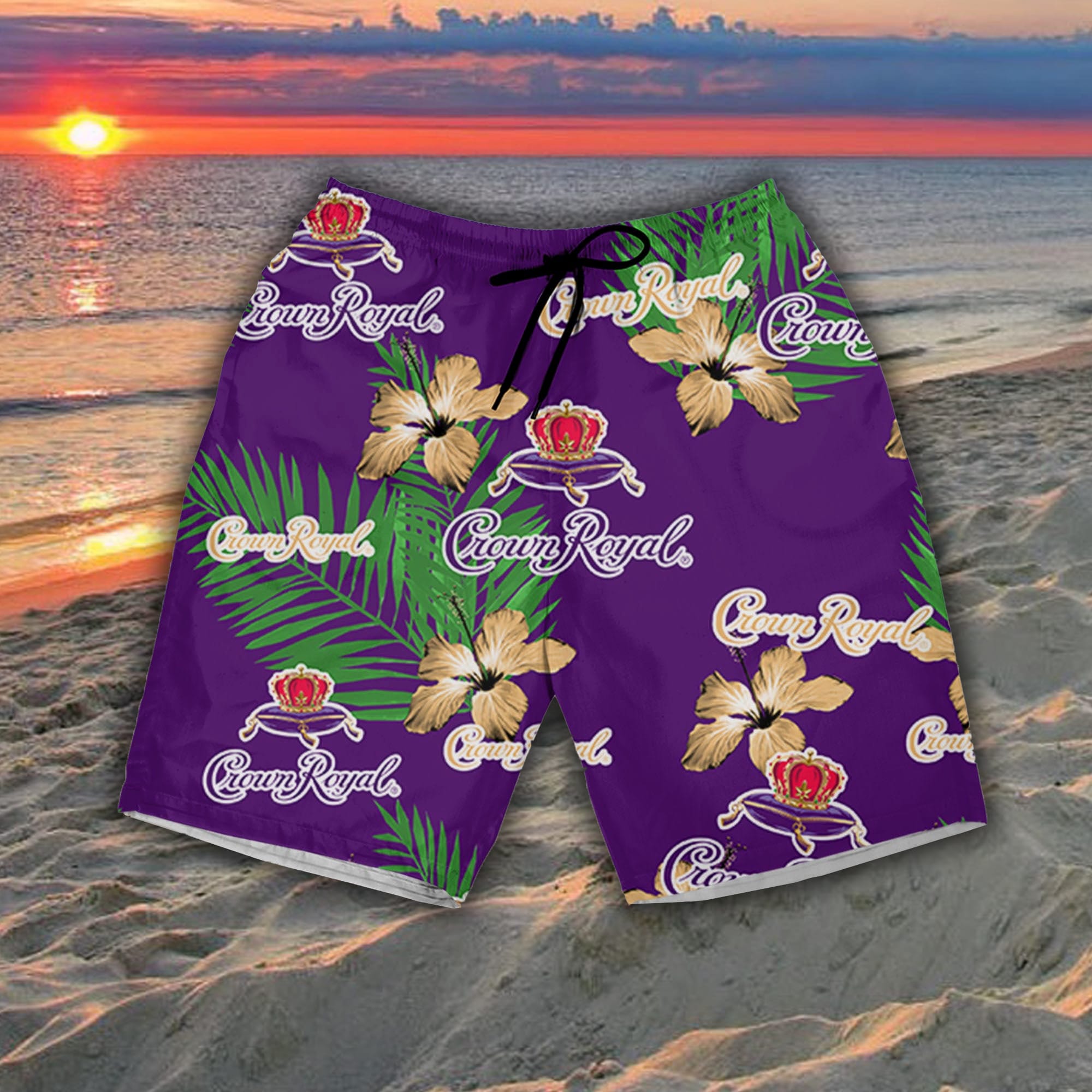 Crown Royal Baby Yoda Hawaiian Shirt And Shorts Gift Hawaiian Tropical  Beach - Banantees