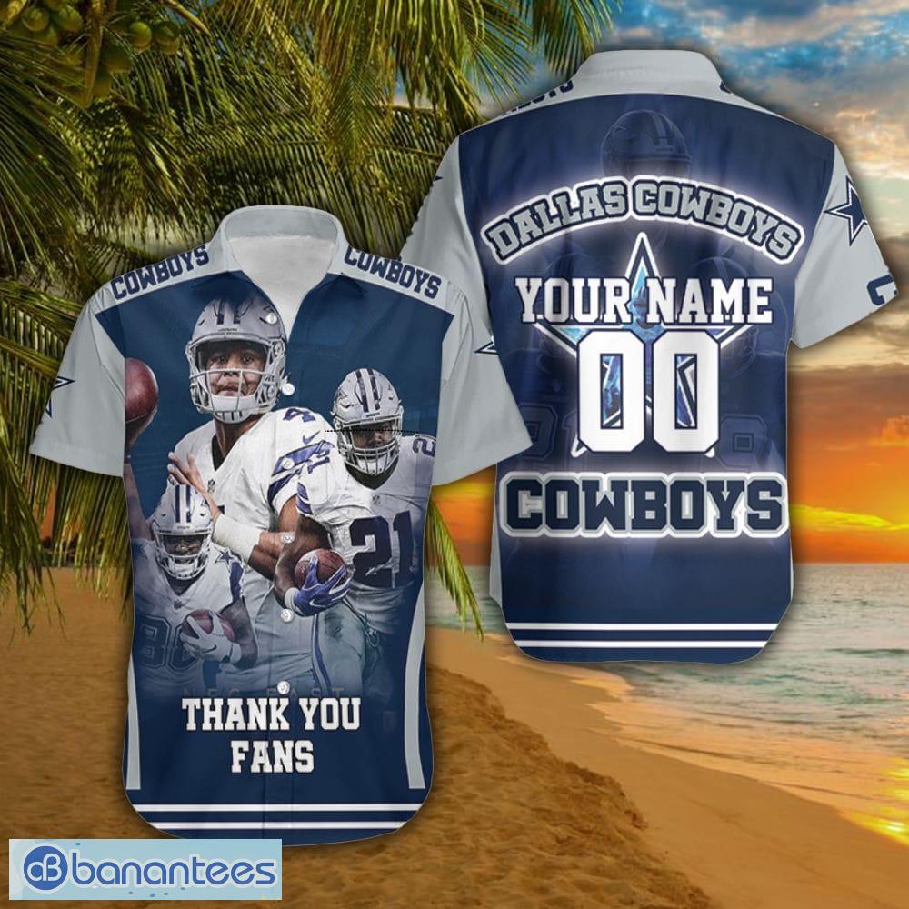 Dallas Cowboys NFL Custom Name Hawaiian Shirt For Men And Women