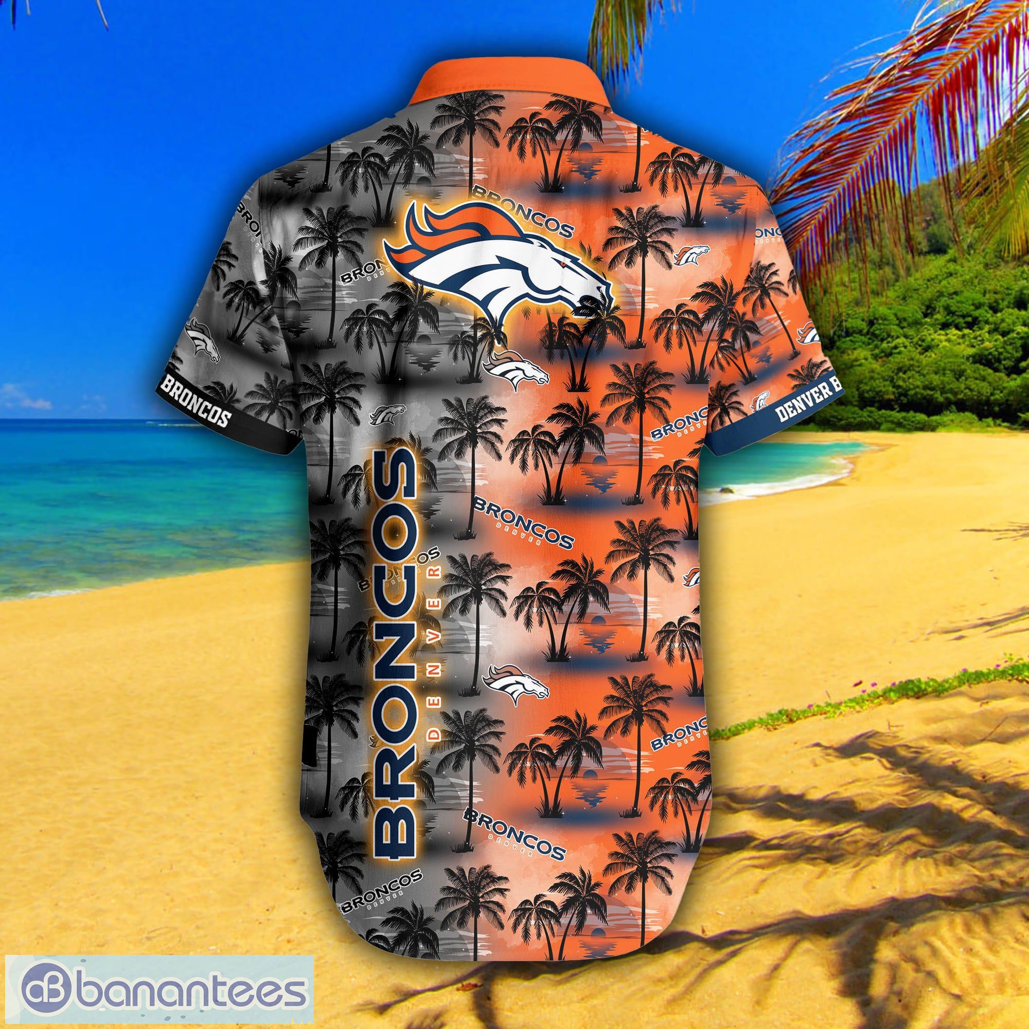 Custom Name Denver Broncos Big Logo All Over Print 3D Hawaiian