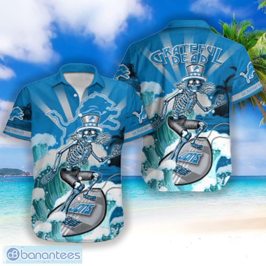 Detroit Lions Halloween Trending Skull 3D Hawaiian Shirt For Fans