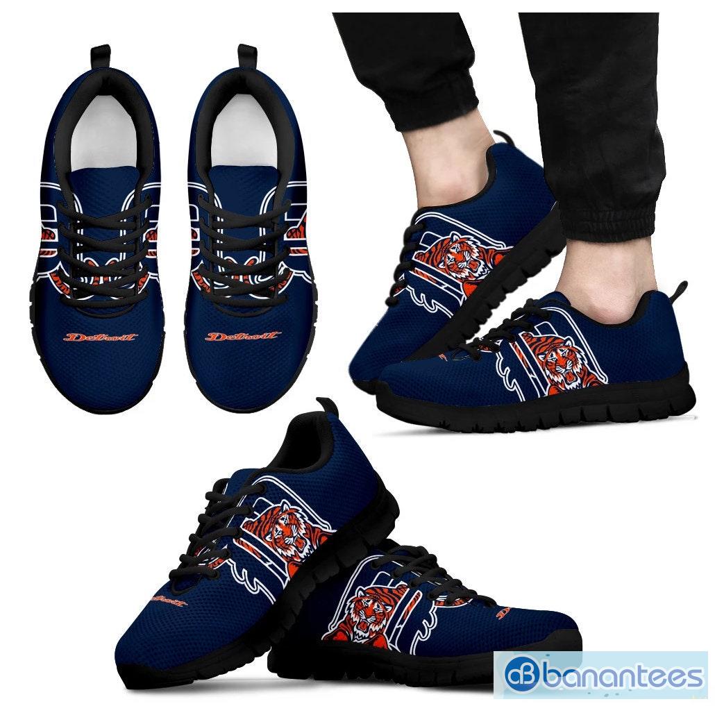 Detroit Tigers Football Air Mesh Running Shoes Sport Team For Men And Women  Fans