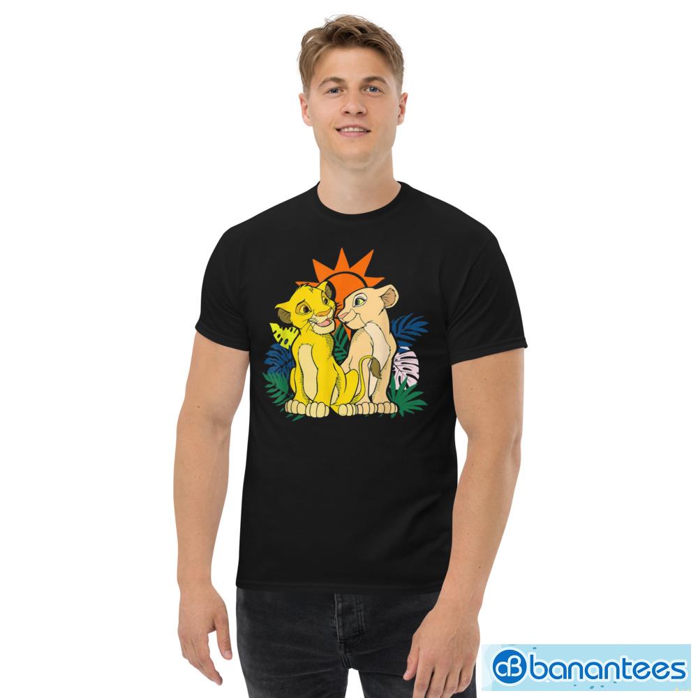 Disney The Lion King Young Simba and Nala Black Shirt Banantees