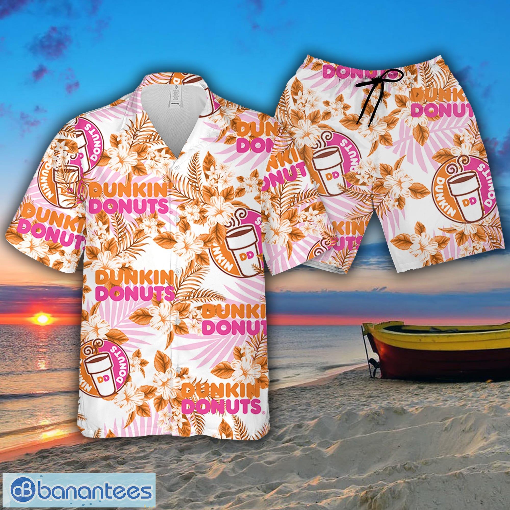 Dunkin Donuts Food 3D Hawaiian Shirt And Short Summer For Men And Women  Gift - Freedomdesign