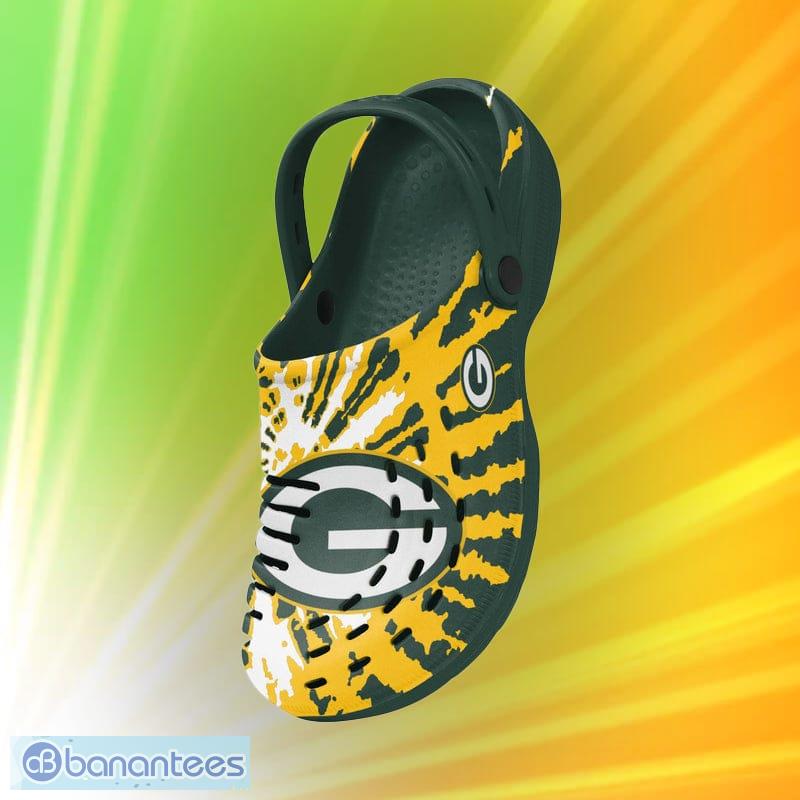 Green Bay Packers NFL For Men And Women Tie-Dye Clog With Strap Shoes -  Banantees