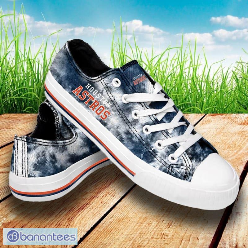 Houston Astros Womens Low Top Tie-Dye Canvas Shoe, Size: 9