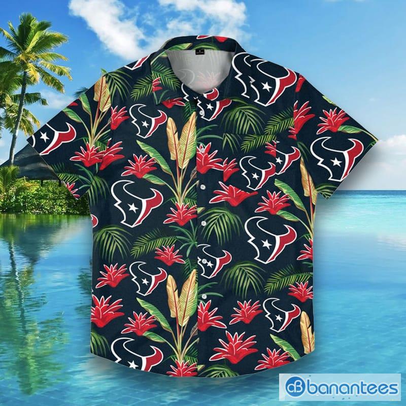 Houston Texans NFL Mens Victory Vacay Hawaiian Shirt - Banantees