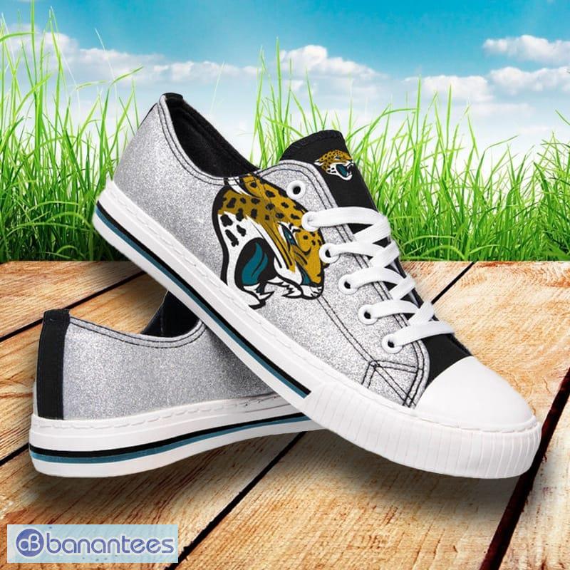 NFL Women’s Low Top Repeat Print Canvas Shoes - Jacksonville Jaguars