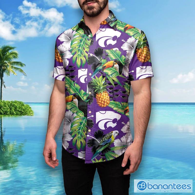 Ncaa Kansas State Wildcats Gold Purple Skull Trendy Hawaiian Shirt Aloha  Shirt - Trendy Aloha