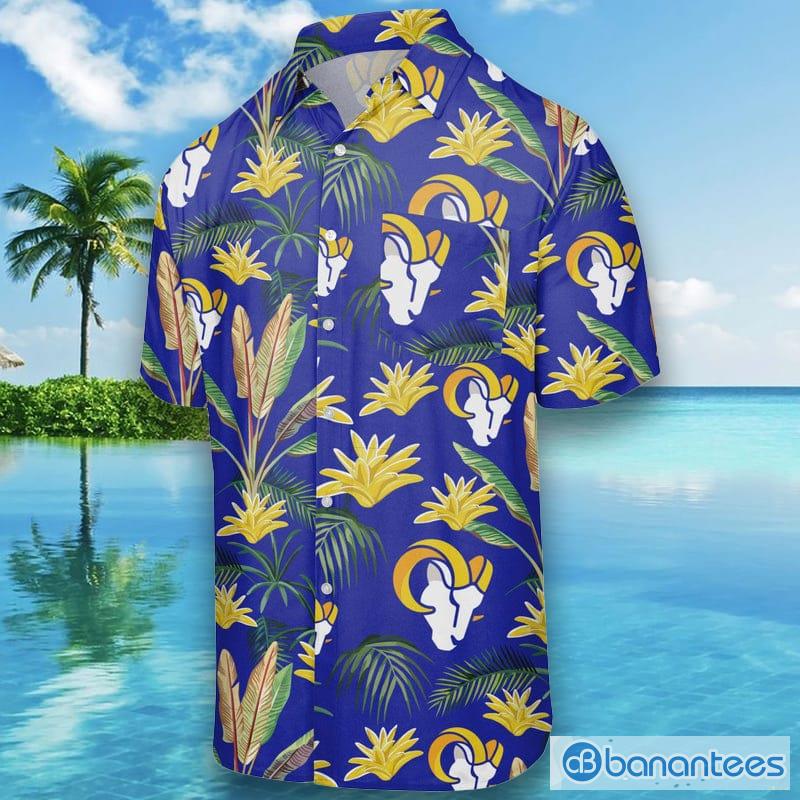 Los Angeles Rams NFL Mens Hawaiian Button Up Shirt