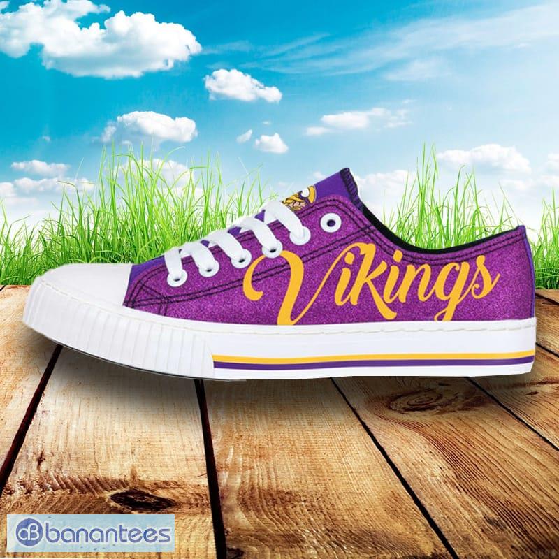 Minnesota Vikings Shoes - High Top Canvas Sneakers –