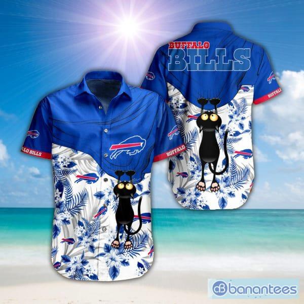 Nfl Buffalo Bills Floral Button Up Summer Hawaiian Shirt And