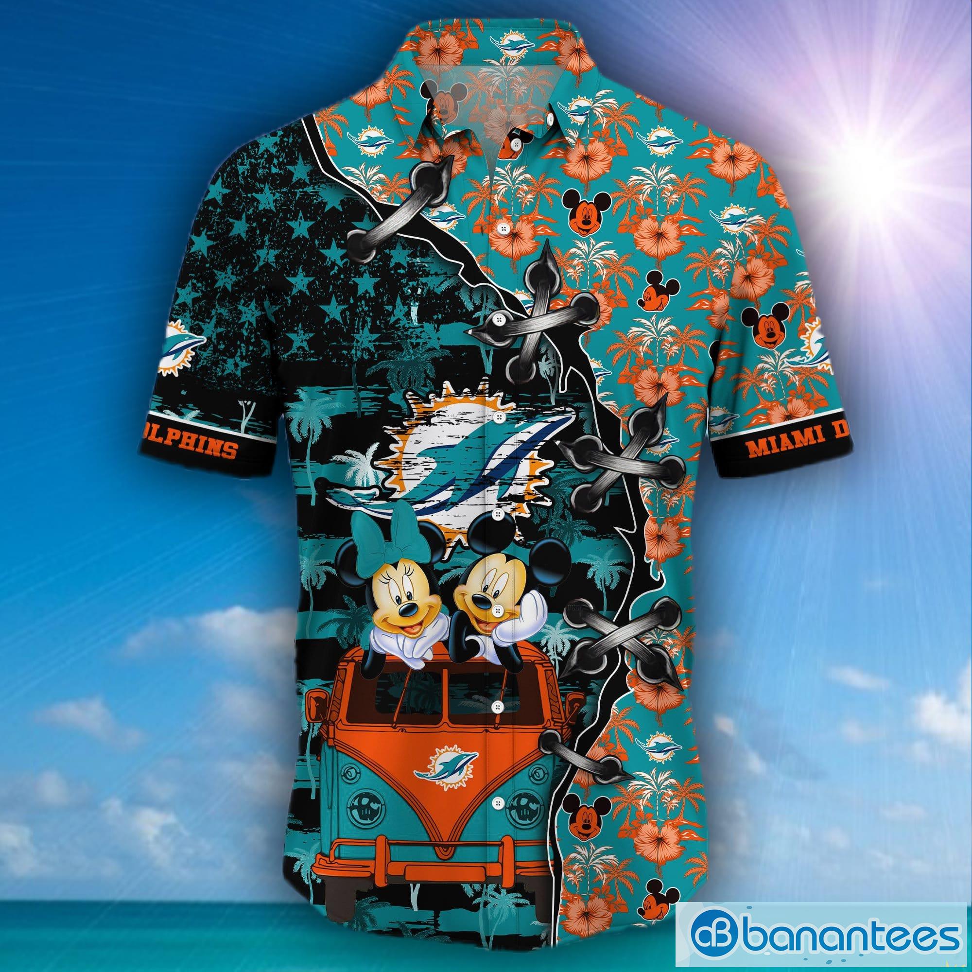 NEW Miami Dolphins NFL Hawaiian 3D Shirt