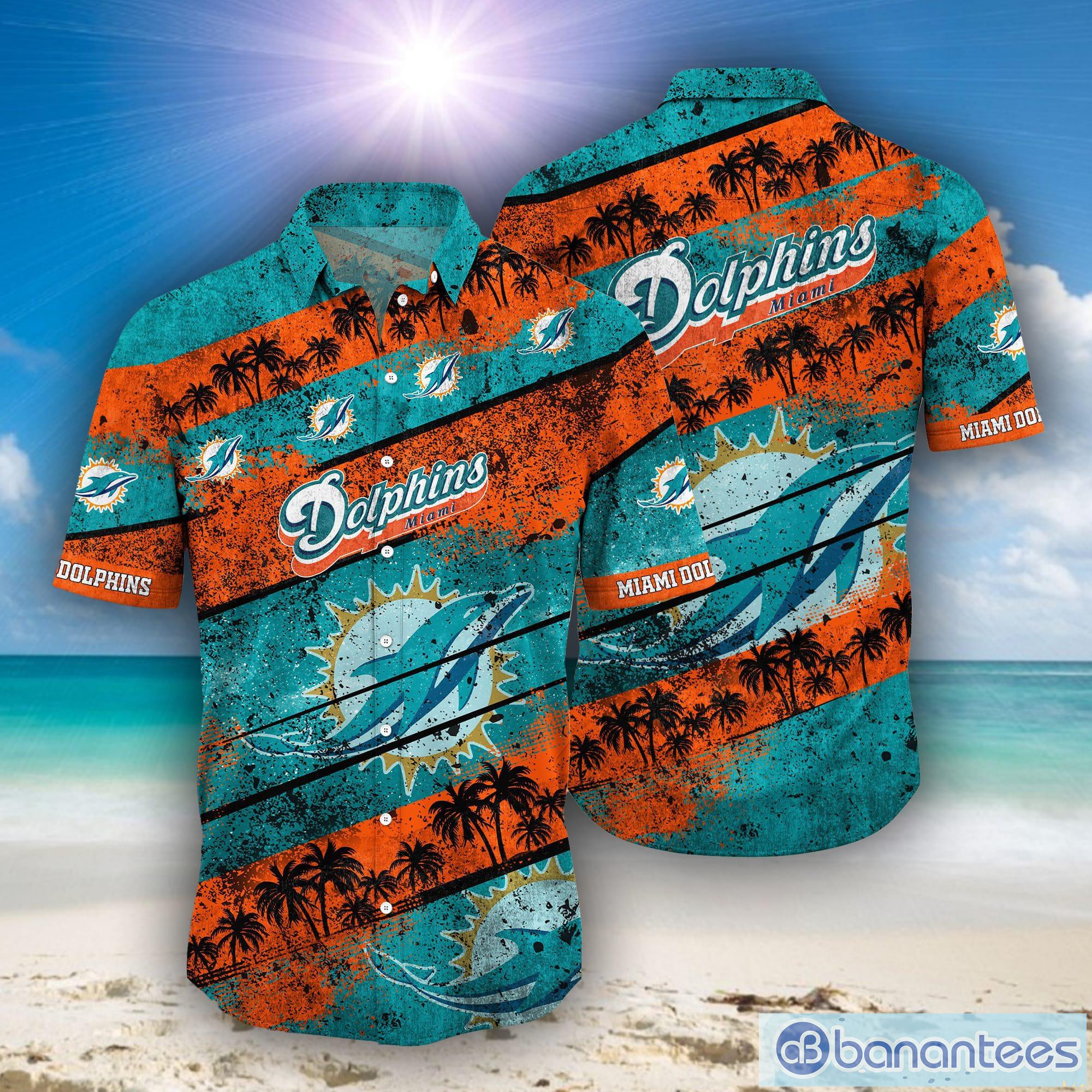 Miami Dolphins Custom Name NFL Hawaiian Shirt And Shorts Gift For Men And  Women Fans - Banantees