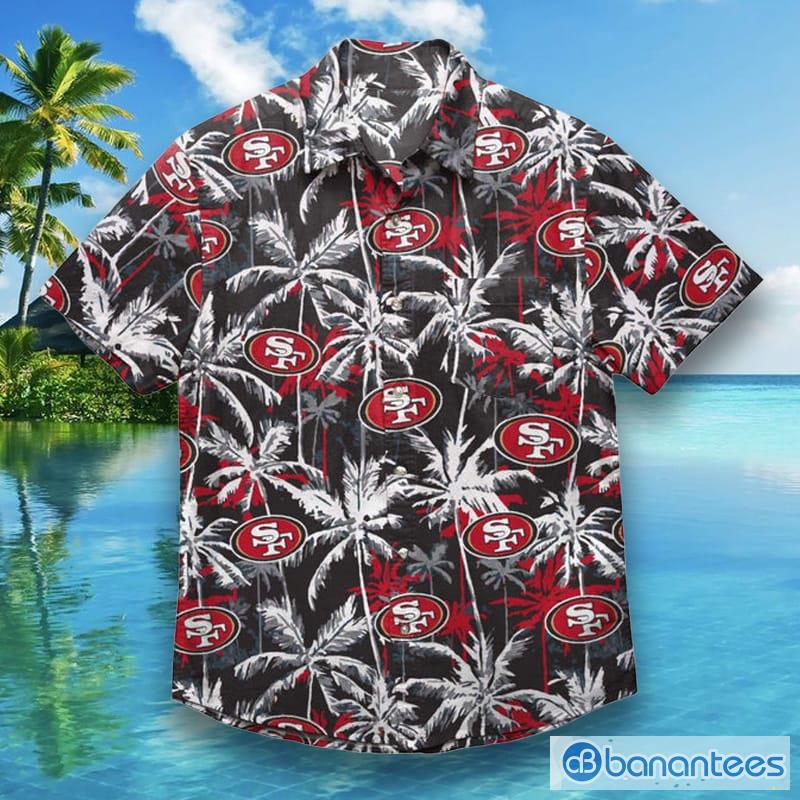 San Francisco 49ers Black Floral Button Up Shirt  Black hawaiian shirt,  Floral button up, Floral button