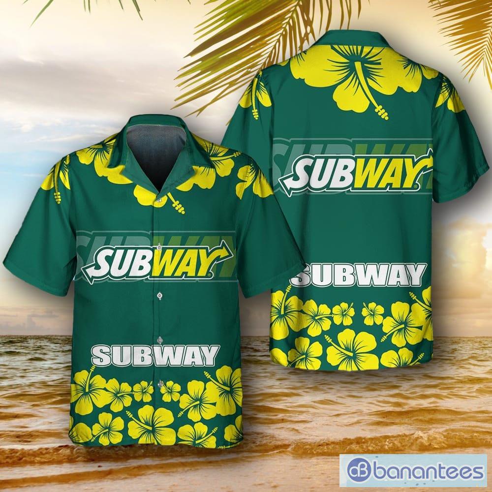 Subway Food Shirt, Tropical Flower Aloha Hawaiian Shirts And Short Style 1  - Banantees