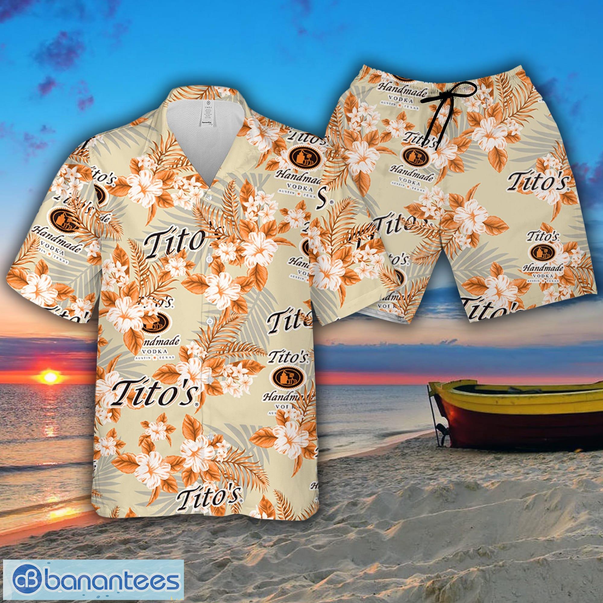 Tito's Handmade Vodka Hawaiian Shirt Palm Tree Best Beach Gift