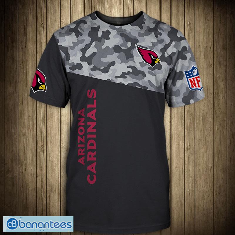 Arizona Cardinals Military O Neck 3d T-Shirt For Men And Women - Banantees