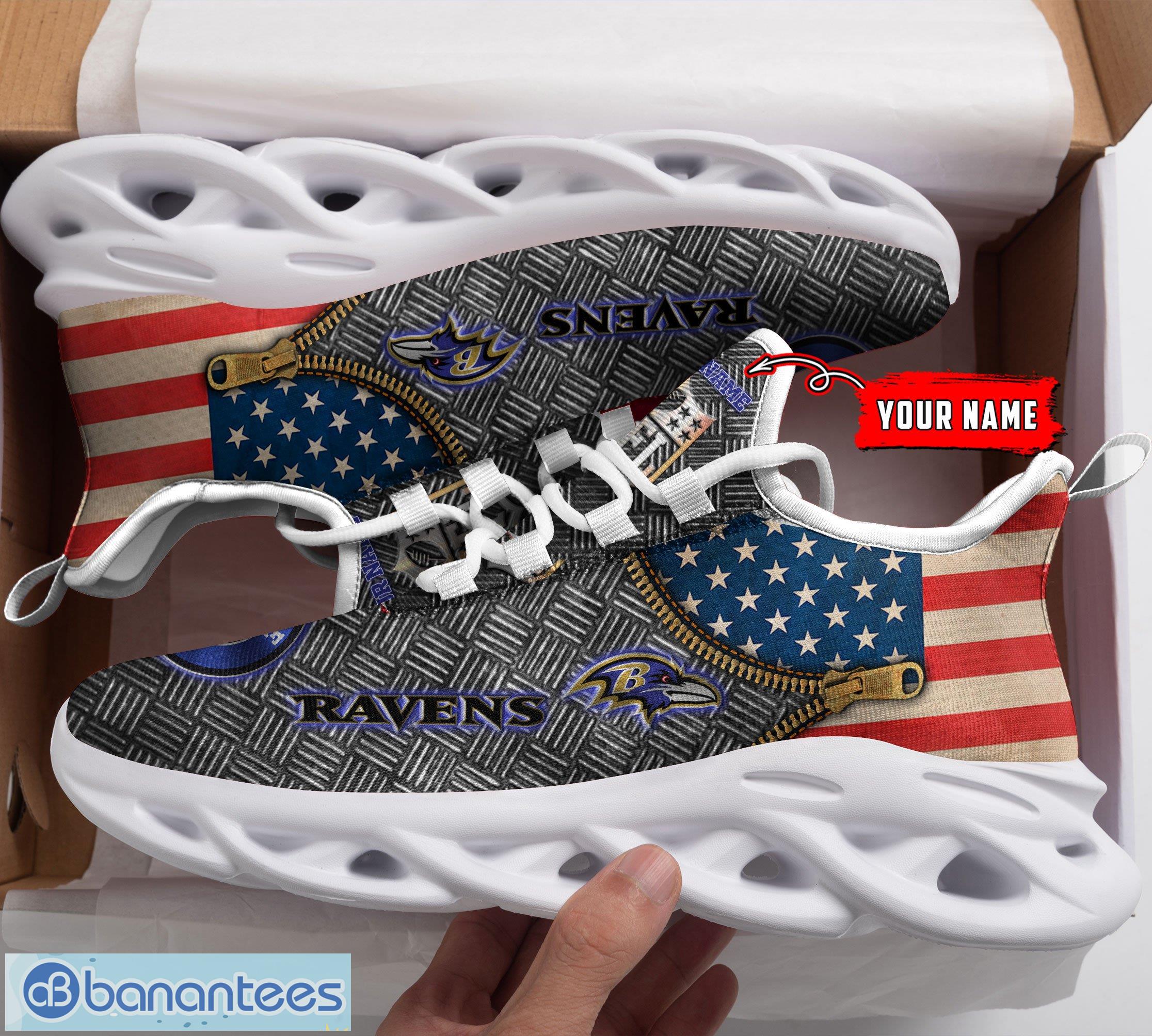 Baltimore Ravens NFL Clunky Max Soul Shoes For Men Women