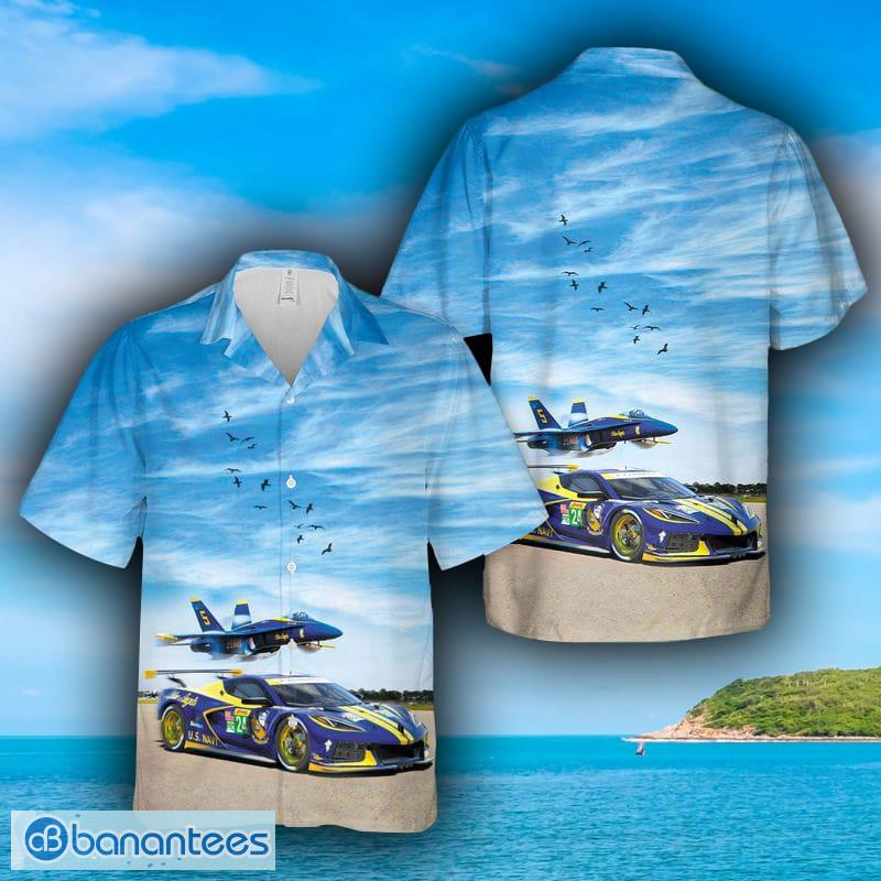 Custom Name US Navy Blue Angels Hawaiian Shirt For Men And Women - Banantees