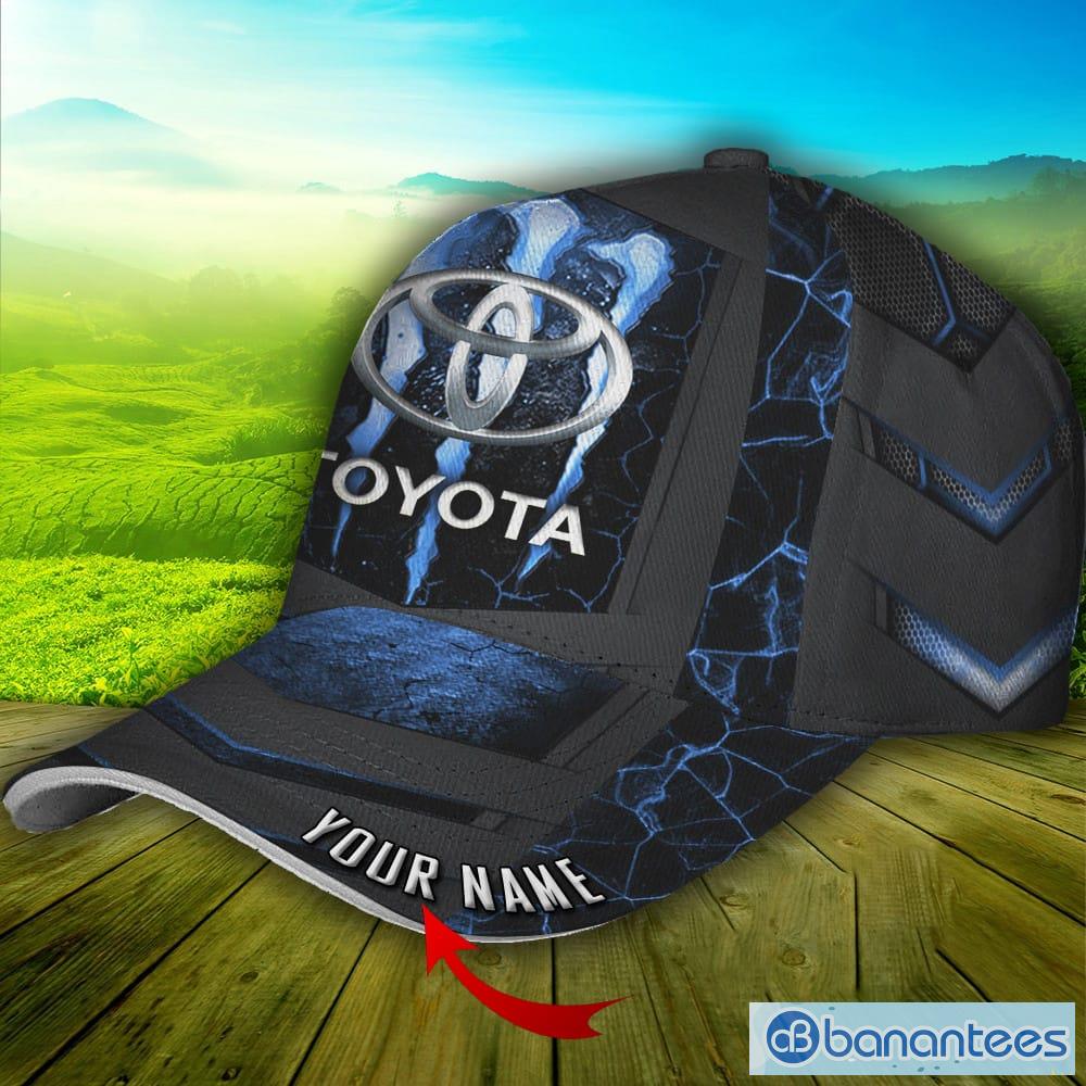 Blue Logo Toyota Monster Car Hat Cap Custom Name - Banantees