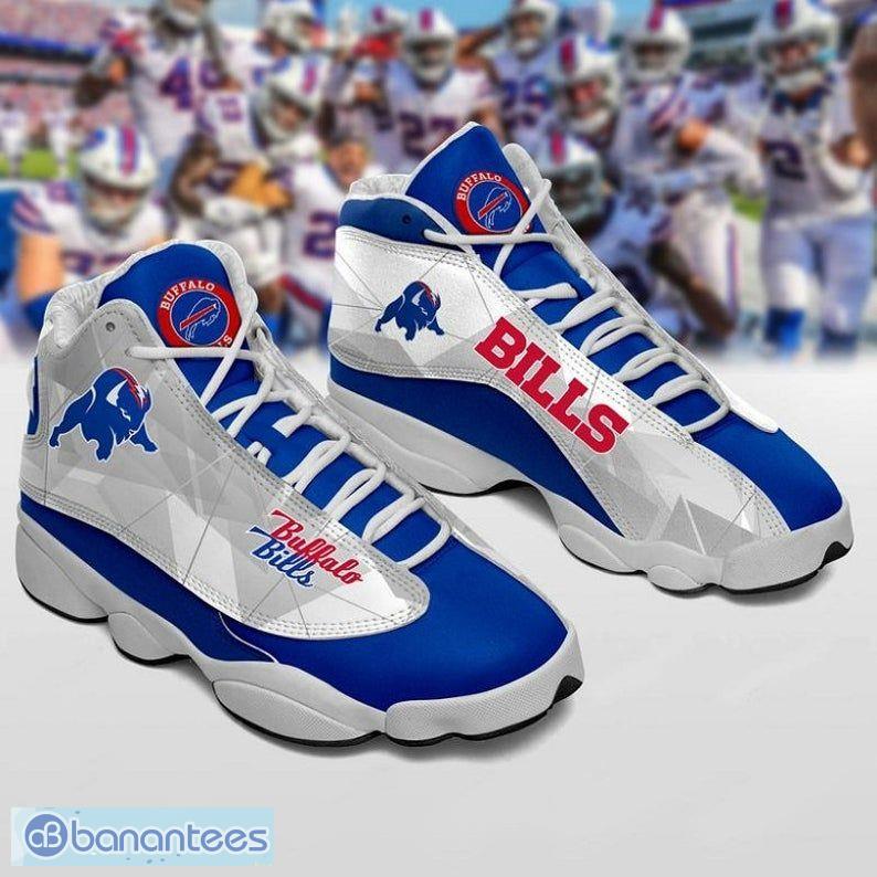 Custom Name Buffalo Bills Air Jordan 13 Sneaker Shoes - Banantees