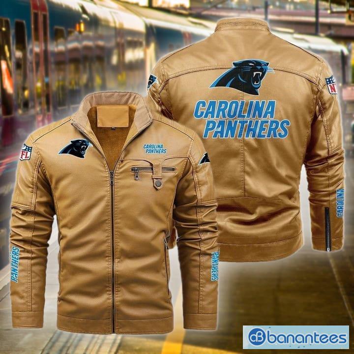 Carolina Panthers Leather Jacket For Men