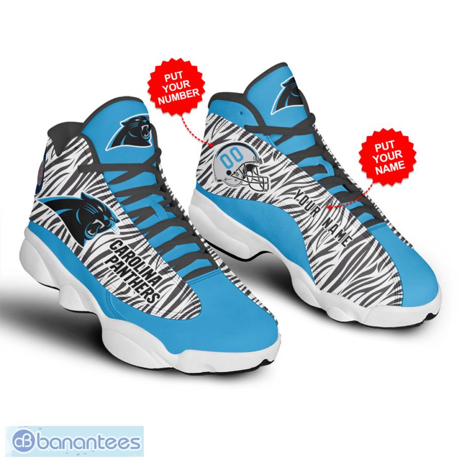 Carolina Panthers Fans Custom Name Air Jordan 13 Sneaker Shoes -  Freedomdesign