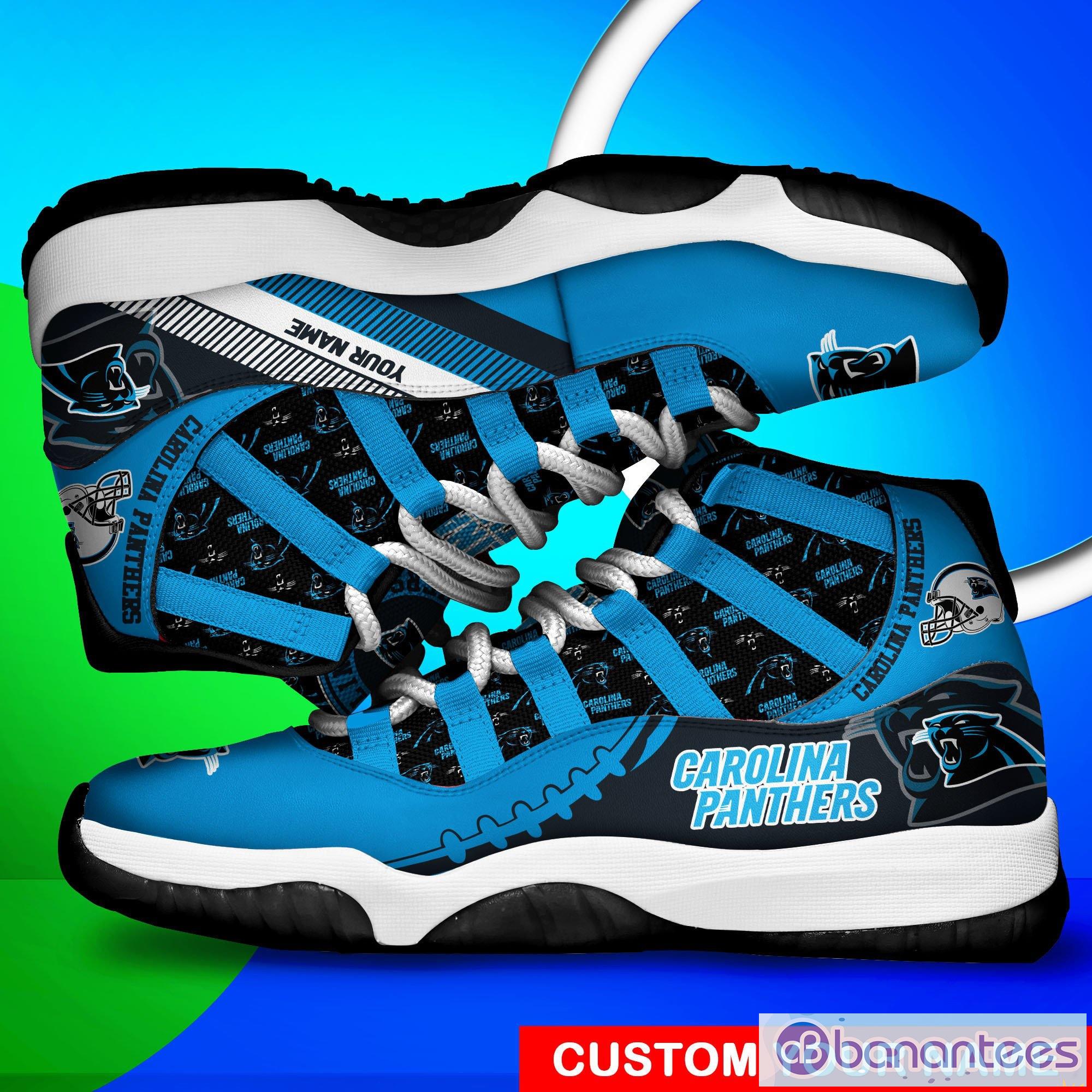 Carolina Panthers NFL 5 Custom Name Air Jordan 11 Sneakers For Men And  Women - Banantees