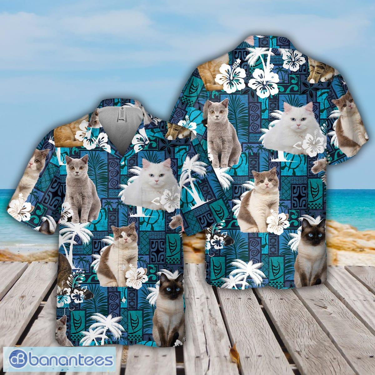 Personalized Cat Hawaiian Shirt and Beach Short - TrendySweety