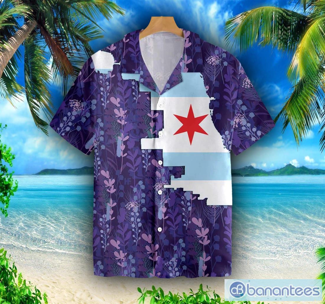 Chicago City Skyline Landmark Hawaiian Shirt