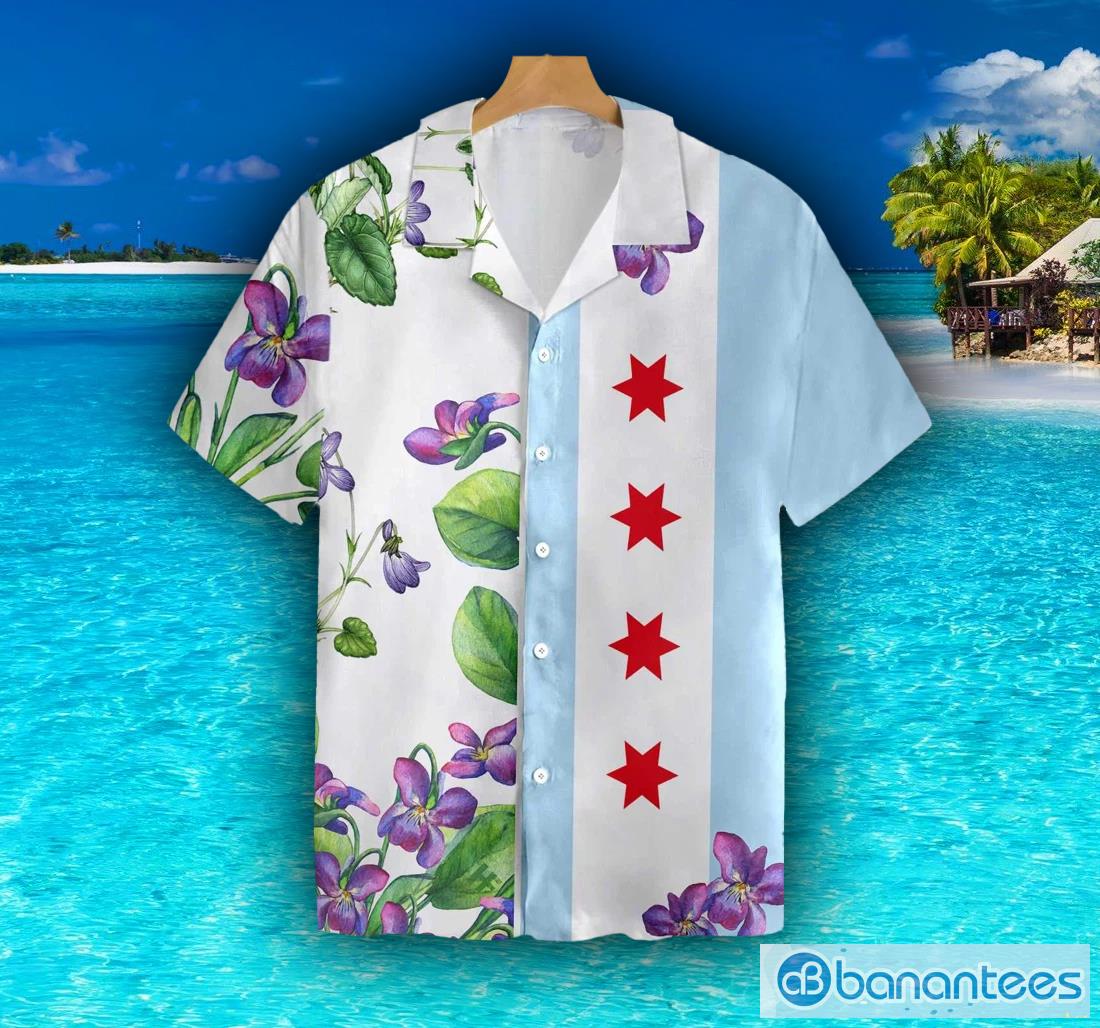 Chicago City Skyline Landmark Hawaiian Shirt