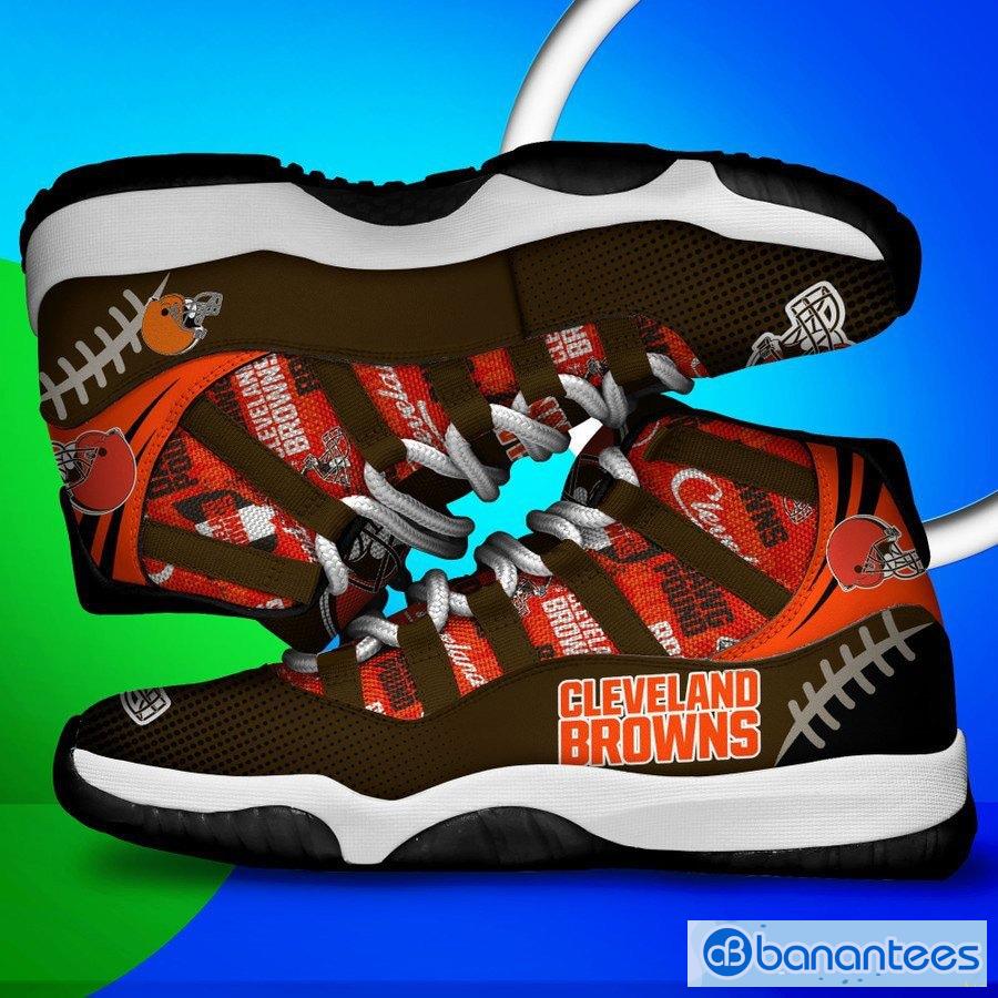 Cleveland Browns New NFL 3D Air Jordan 11 Sneakers For Men And Women -  Banantees