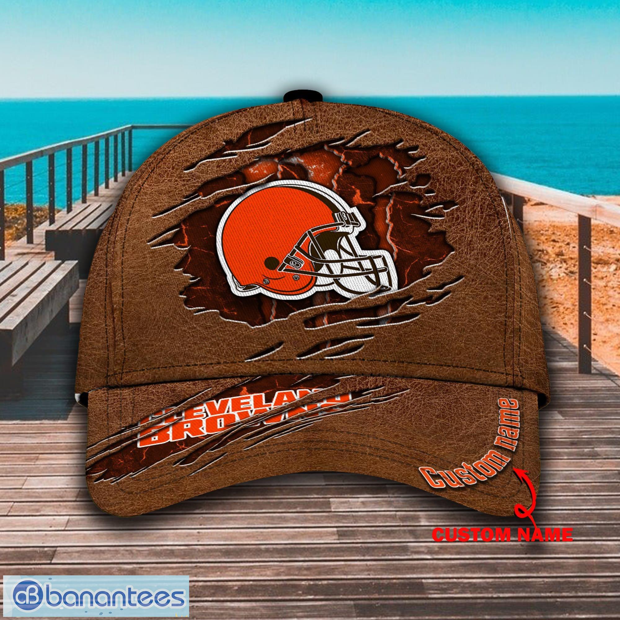 Cleveland Browns Custom Name Classic 3D Cap NFL Lover Gift For