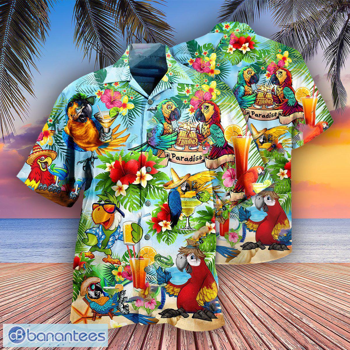 Parrots It's Five Oclock Somewhere Cocktails Hawaiian Shirt For Men & in  2023