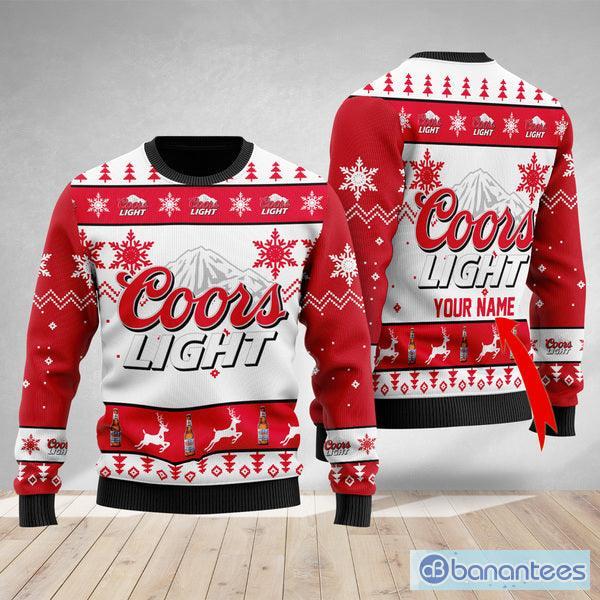 Custom Name Deer Coors Light Christmas Sweater For Men And Women Gift  Christmas - Banantees