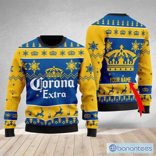 Corona Extra Christmas Ugly Sweater Custom Name Gift For Christmas - Corona Extra Christmas Ugly Sweater Custom Name Gift For Christmas Corona Extra Christmas Ugly Sweater Custom Name Gift For Christmas - Corona Extra Christmas Ugly Sweater Custom Name Gift For Christmas