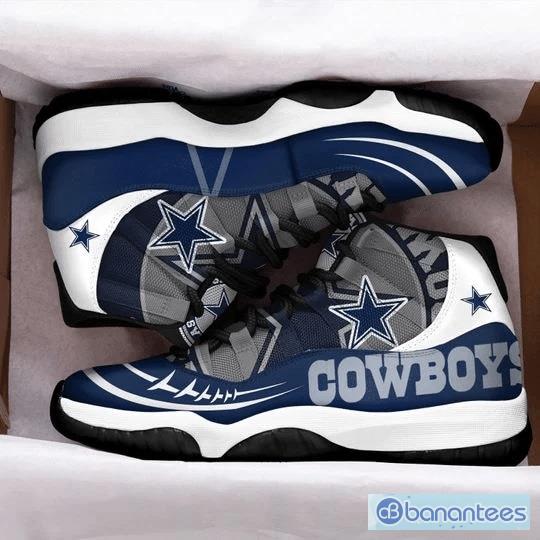 Dallas Cowboys Crack Pattern Style Sneaker Air Jordan 11 Shoes