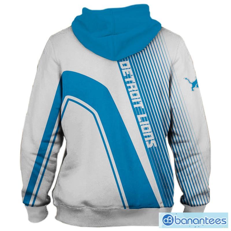 Detroit Lions 3D Zip Hoodie Pullover NFL For Men And Women - Banantees