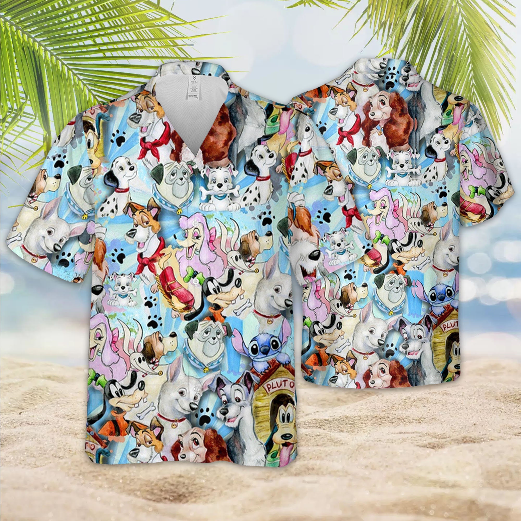 disney themed hawaiian shirt