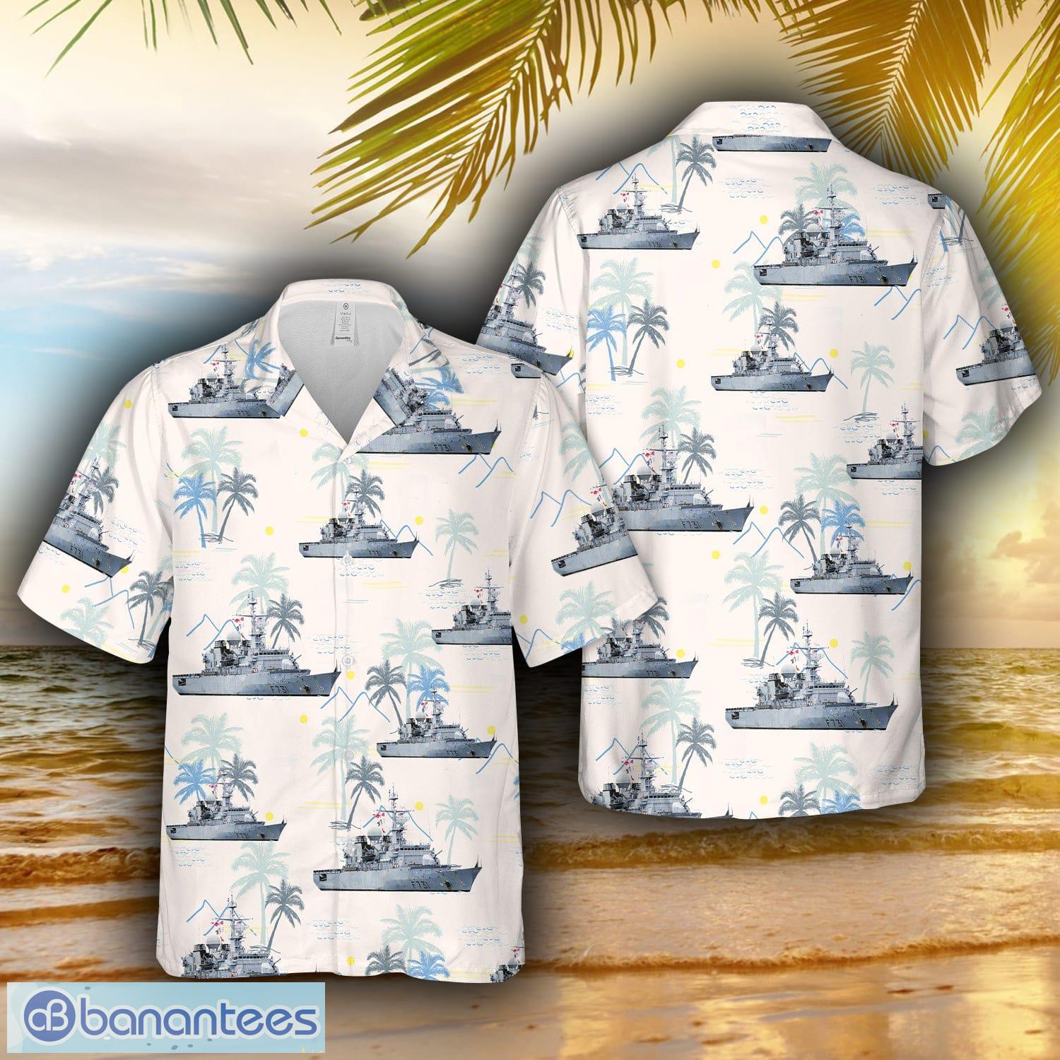 French Navy Prairial (F 731) Floreal-class frigate Hawaiian Shirt For ...