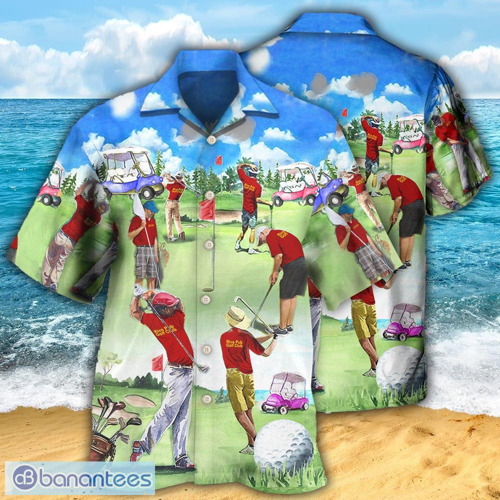 Ladies hawaiian print golf on sale shirts