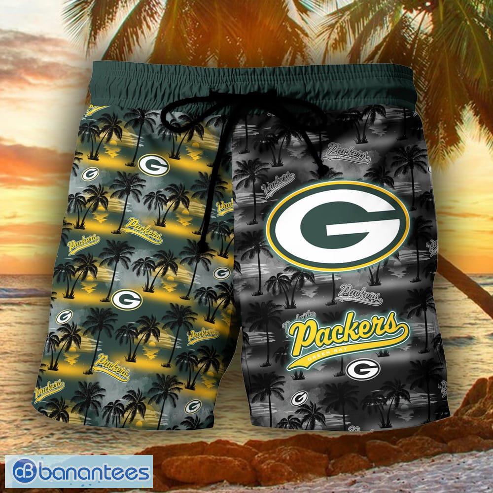 Green Bay Packers 3D Hawaiian Shorts style summer Gift For Mens