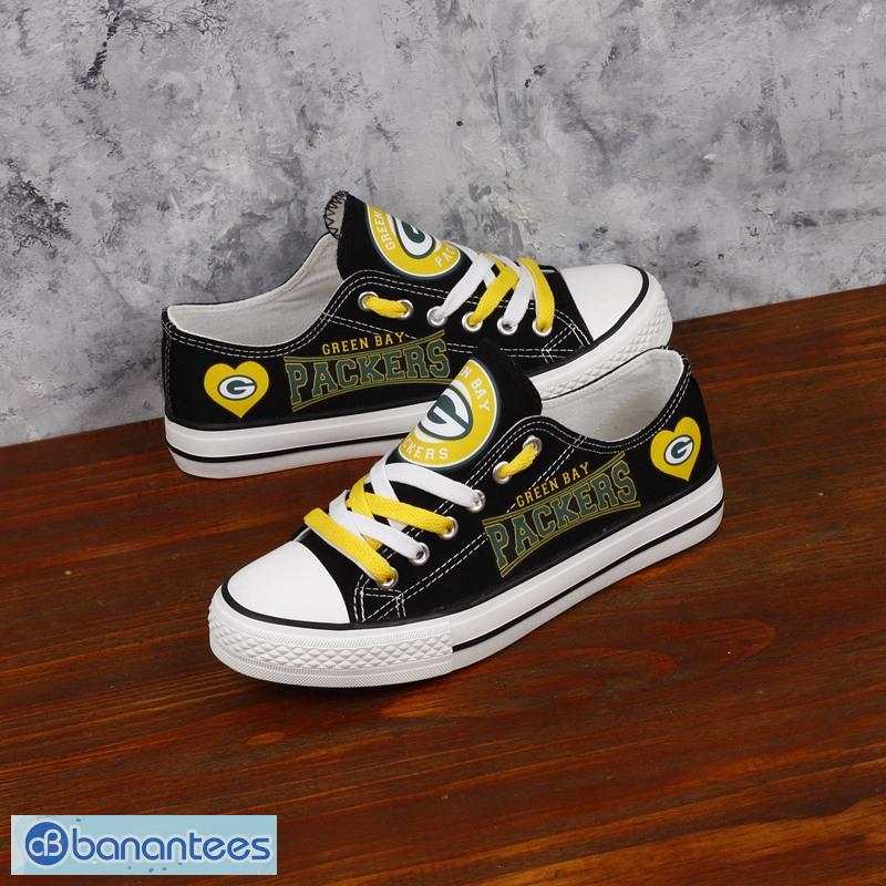 Green Bay Packers Shoes - High Top Canvas Sneakers –